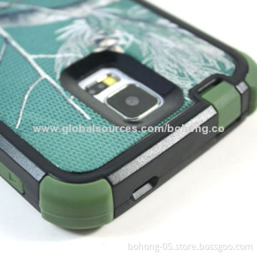 King Tun PC + TPU 4-in-1 Cases for Samsung S5, different colors available, 500 pieces MOQ each color
